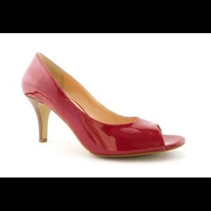 Cole Haan Nike Air Red Peep Toe Heels